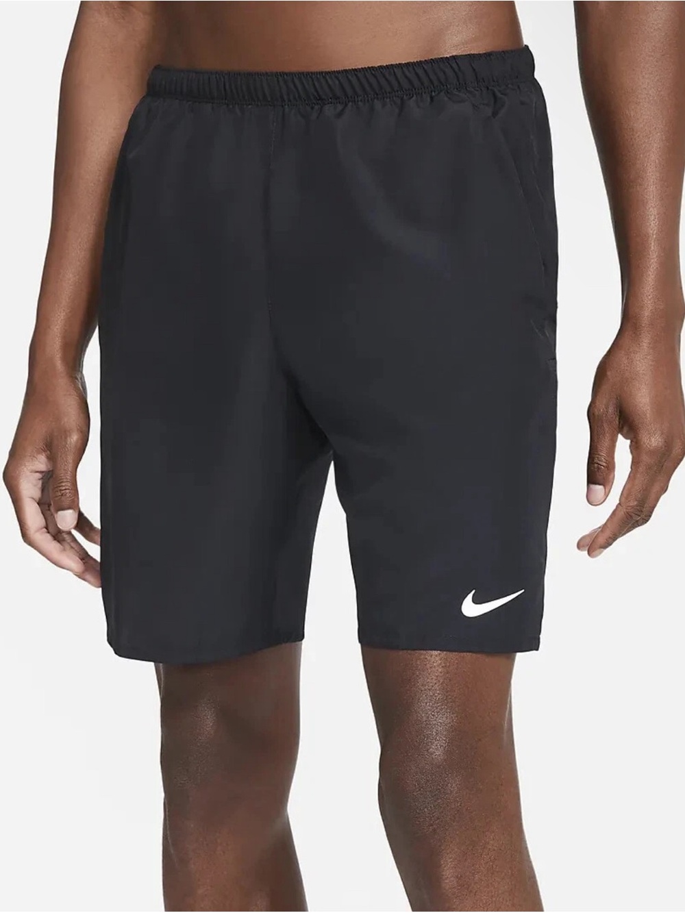 Nike Men's 9" Challenger Black Brief-Lined Running Shorts (CZ9064-010) Size L